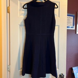 Navy A line sweater dress